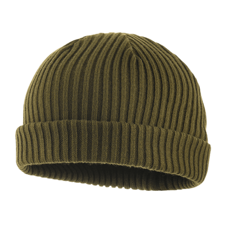 M-Tac Watch Cap 100% Akryl, oliivinvihreä neulospipo viileään säähän, matala profiili ja kaksoiskäänne, valmistettu 100% Akryl, koko L.