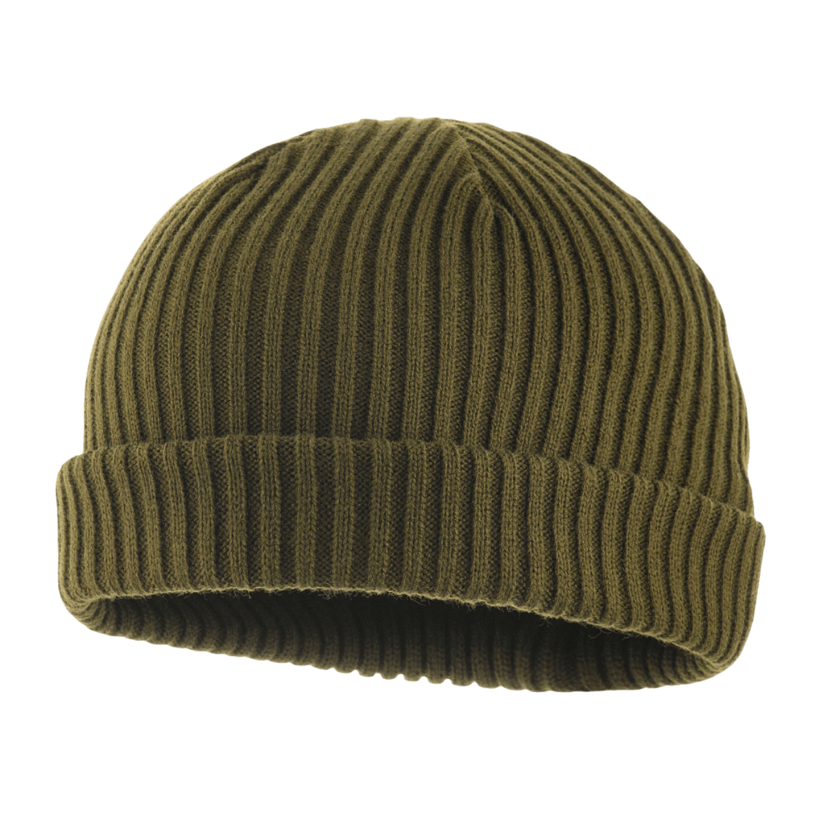 M-Tac Watch Cap 100% Akryl, oliivinvihreä neulospipo viileään säähän, matala profiili ja kaksoiskäänne, valmistettu 100% Akryl, koko L.