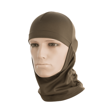 M-Tac Sweating Ninja-Balaclava, ruskea, suojaa pölyltä ja pitää ihon kuivana, sopii ulkoiluun, valmistettu 100% polyester