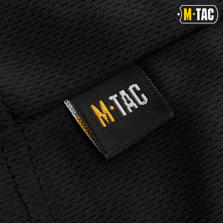 M-Tac Sweating Ninja-Balaclavan etiketti, mustasta polyesterikankaasta