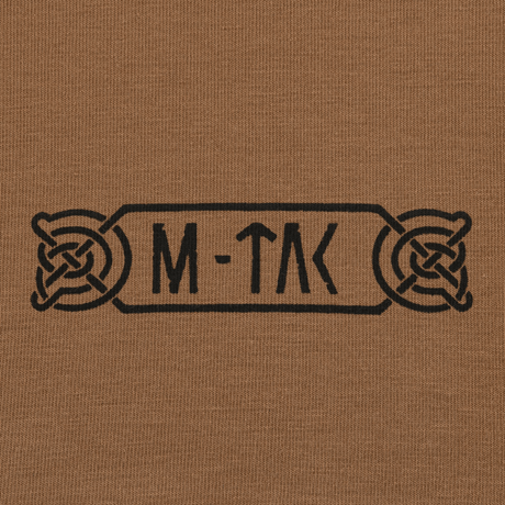 M-Tac T-Shirt Odin pohjoismaisella muotoilulla ja Odin‑symboliikalla ruskealla taustalla.