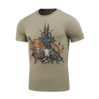 M-Tac T-Shirt Rex Team skarpskyttipainatuksella, näyttää toveruutta ja tiimityötä, valmistettu pehmeästä joustavasta puuvillaseoksesta mukavuuteen.