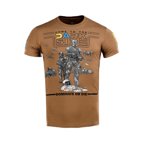 M-Tac T-shirt UA Side Light Olive uniikilla designilla, kestävä ja mukava, valmistettu 93% puuvillaa ja 7% elastaania, MagnaColours®-printti