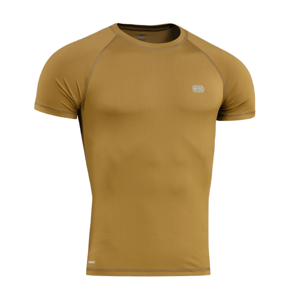 M-Tac T-paita Ultra Light Polartec keltainen, sopiva harjoitteluun ja ulkoiluun, valmistettu hikiä siirtävästä Power Dry® -materiaalista.