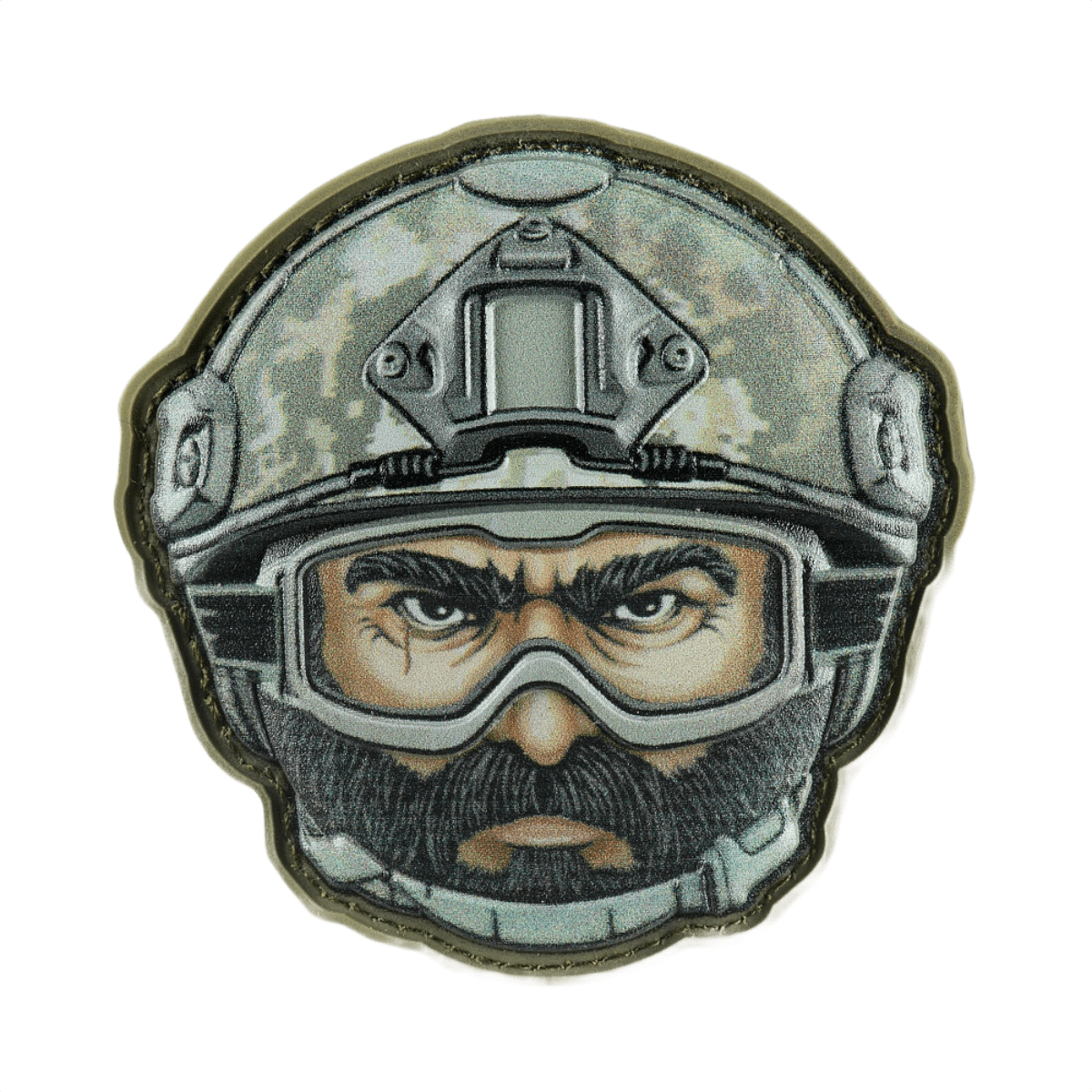 M-Tac Patch Emoji #6 3D-efektillä ja Velcro-kiinnityksellä, taktinen moraalimerkki vaatteisiin ja varusteisiin, 6.5 x 6.5 cm, PVC.