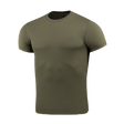 M-Tac Tactical Sweat-Wicking T-Shirt Summer oliivinvihreä, 100 % polyesteri, kosteutta siirtävä ja nopeasti kuivuva.