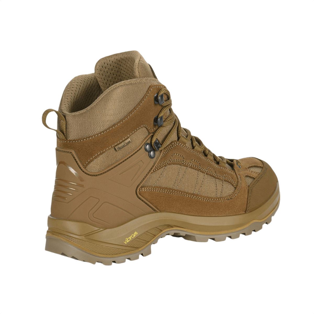 M-Tac Taktiske Demi-Season Støvler Pro Line ruskeana, Vibram-pohja mukavuutta ja kestävyyttä varten taktisiin tehtäviin.