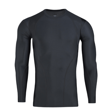 Musta M-Tac Thermal Rashguard -T-paita, terminen baselayer anatomisella istuvuudella, sopiva talveen ja vähäkauden käyttöön.
