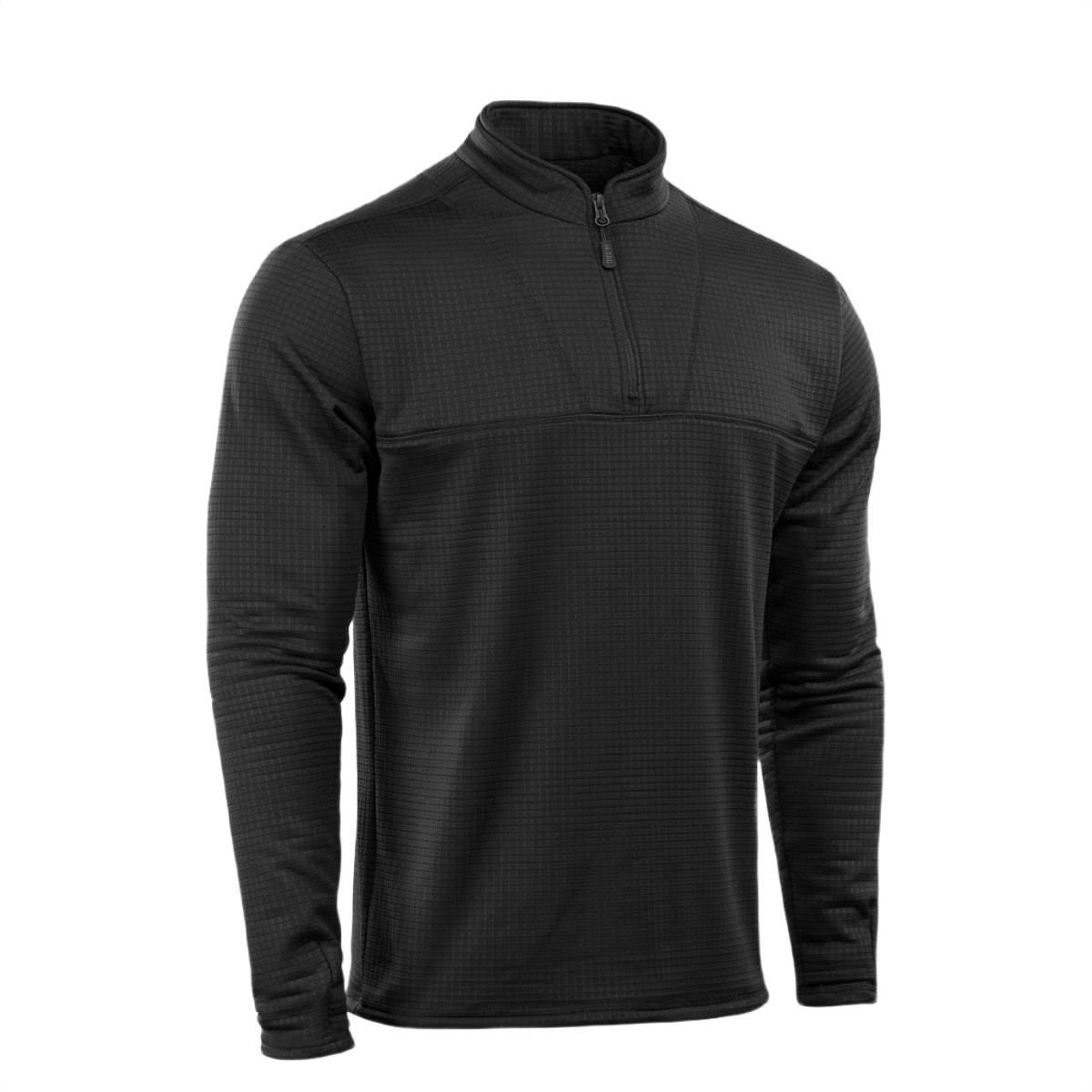 M-Tac Thermal Fleece Trøje Delta Level 2 en musta, YKK-vetoketjuilla, suunniteltu kylmiin ilmastoihin osana ECWCS-järjestelmää.