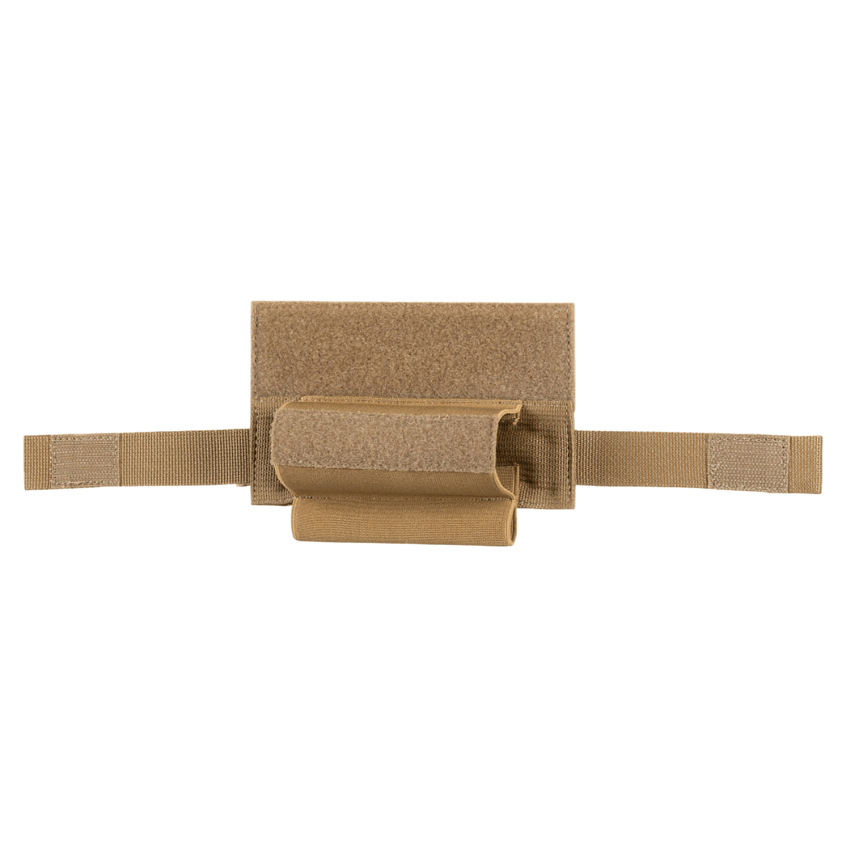 M-Tac Tourniquet Pouch Elastic Gen.5 Cordura 500D, tan-värinen, suunniteltu taktiseen käyttöön nopealla pääsyllä ja turvallisella kiinnityksellä.