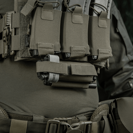 M-Tac Tourniquet Pouch Elastic Gen.5 kiinnitetty taktiseen varusteeseen, Cordura 500D, elastinen nauha nopeaan pääsyyn
