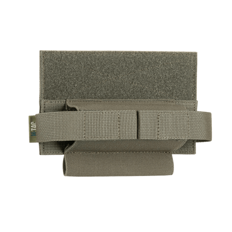 M‑Tac Tourniquet Pouch Elastic Gen.5 Cordura 500D -materiaalista, kätevä CAT-tourniquetille, tummanvihreä, edestä nähtynä.