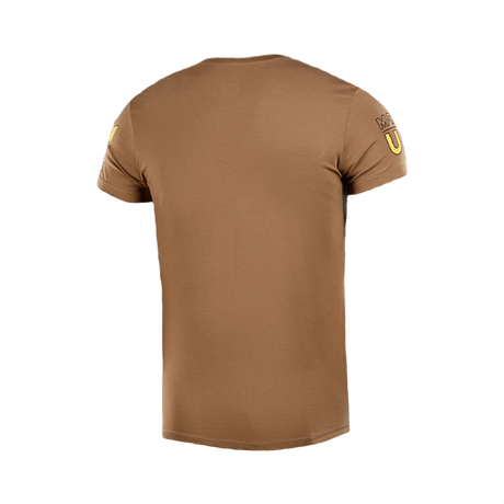 M-Tac T-shirt UA Side Light Olive takaa nähtynä, kestävä ja mukava, 93% puuvillaa, 7% elastaania, premium MagnaColours®-printti