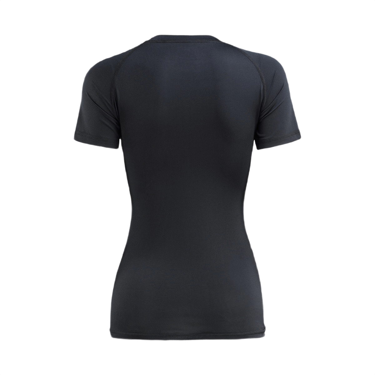 M-Tac T-shirt Ultra Light Polartec Lady musta, takaa nähtynä, valmistettu hengittävästä Power Dry®-materiaalista, sopii treeniin ja arkeen.