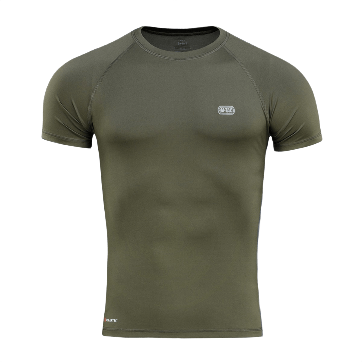 M-Tac T-paita Ultra Light Polartec oliivinvihreä, hikiä siirtävä Power Dry® -materiaali, sopiva harjoitteluun ja ulkoiluun.