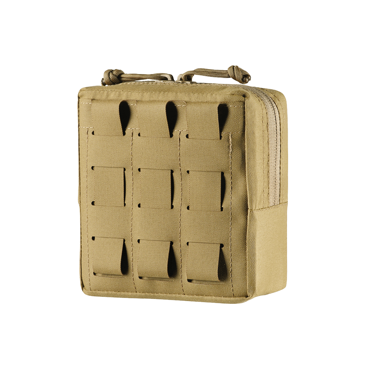 M-Tac Utility Taske Elite Small, kestävä materiaali, MOLLE-järjestelmä ja kaksoisvetoketju, galleria-asento 1.