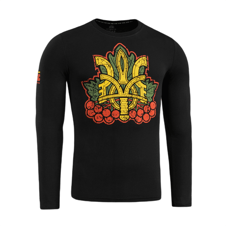 M-Tac Viburnum T-Shirt Long Sleeve Trident- ja viburnum-designilla, symboloi kansallista ylpeyttä, rohkeutta ja yhtenäisyyttä.