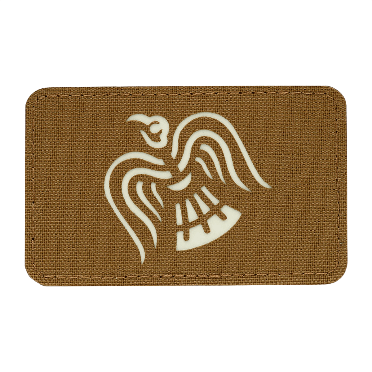 M-Tac Patch Ravneflag Laser Cut – viikinkilippu mustalla korpilla ruskealla taustalla, sopii univormuun tai taktiseen varustukseen.