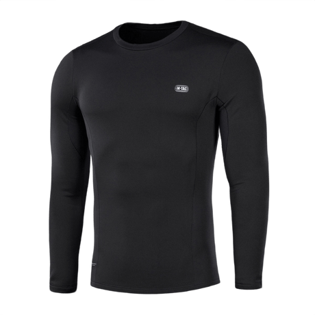 Musta M-Tac Vinter Baselayer Thermo -paita Pontetorto®-fleecestä, talvikomforttiin, anatominen istuvuus.