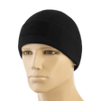 M-Tac Watch Cap Elite Fleece Beanie Hat Velcro, musta mannekiinilla, lämmin ja kevyt, Velcro-paneeli merkeille, ihanteellinen taktiseen käyttöön.