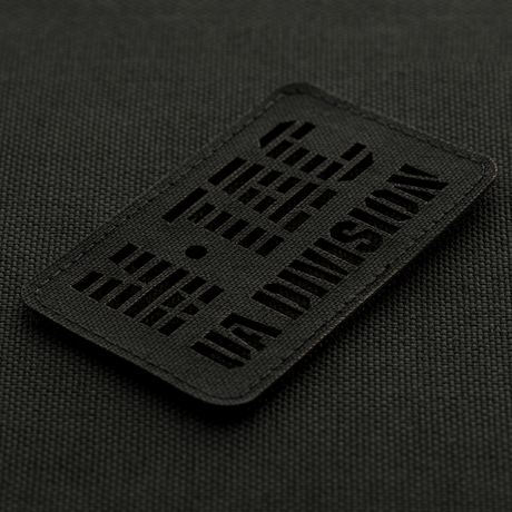 M-Tac Patch UA Division End-to-End Laser Cut kestävästä Cordura 500D:stä Velcro-kiinnityksellä, sopii univormuun tai taktiseen varustukseen.