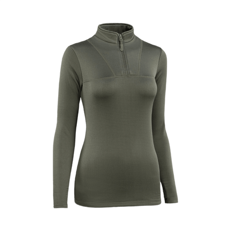 M-Tac Thermal Fleece Shirt Delta Level 2 Lady naisille, talvinen termopaita 100% polyesteri, harmaa, lämpö- ja kosteudenkestävä materiaali.