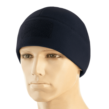M-Tac Watch Cap Elite Fleece Beanie Hat Velcro mannekiinilla, lämmin fleecemateriaali, taktinen käyttö, suoja kylmältä, Velcro merkeille.