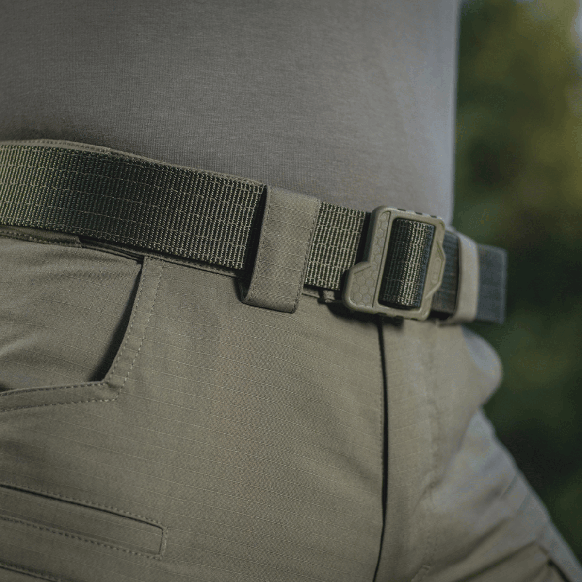 M-Tac taktiset housut Patriot Gen. II Flex rip-stop-kangas ja sivutaskut, sopivat harjoitteluun ja arkeen.