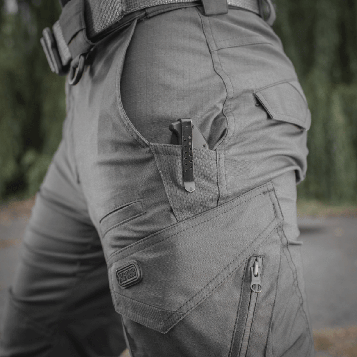 M-Tac Aggressor Gen. II Flex rip-stop-kangas ja taskut, täydelliset harjoitteluun ja ulkoiluun.