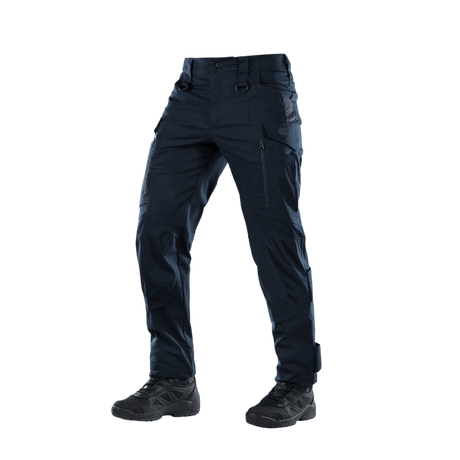 M-tac taktiset housut Conquistador Gen. I Flex ulkoiluun, valmistettu kulutusta kestävästä polycotton Rip-stop Flex -kankaasta