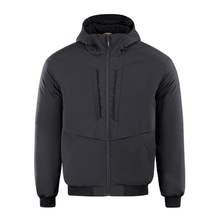 M-Tac Rubicon Jakke Gen. II – kestävä ja lämmin bomber-takki tummasta Cordura-kankaasta hupulla, edestä nähtynä.