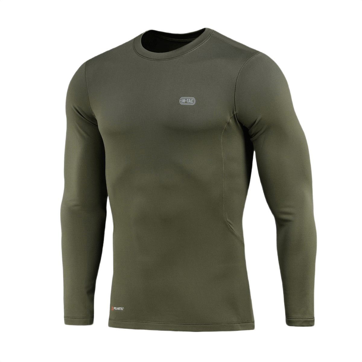 M-Tac Level I Polartec Thermal Shirt vihreänä, aluspaita suurella lämmönsäätelyllä ja nopeasti kuivuvalla Power Dry® -materiaalilla.