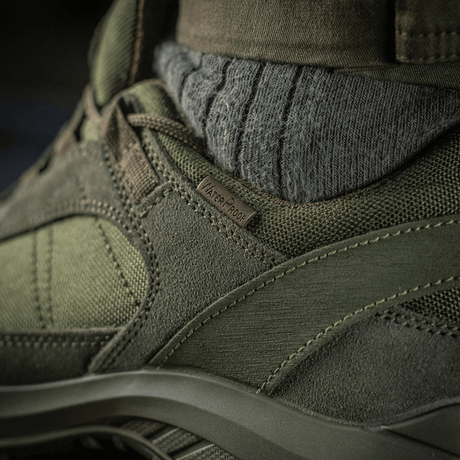 Tactical Sneakers Demi-Season – kevyt ja mukava, modernit trekking- ja ulkoilukengät mokkaa ja Corduraa, kulutusta kestävä pohja ja kumavahvistuksia.
