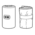 Sammenrullede soveposer til Outdoor brug, nemme at pakke og transportere, essentiel for naturaktiviteter.