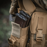 M-Tac kaksoislippastasku Fastex-sulkimella Cordura 500D:stä AR- ja AK-lippaiden säilytykseen, ihanteellinen ulkoilukäyttöön