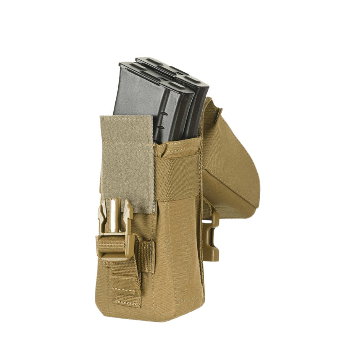 M-Tac kaksilipaslaukku Fastex-lukolla AR- ja AK-lipaille, kestävä Cordura 500D, ulkoiluun ja sotilaskäyttöön.