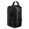 M-Tac Medical Pouch Rip Off mustana, suunniteltu ensiapupakkauksen säilytykseen, yhteensopiva MOLLE Velcro -paneelien kanssa.