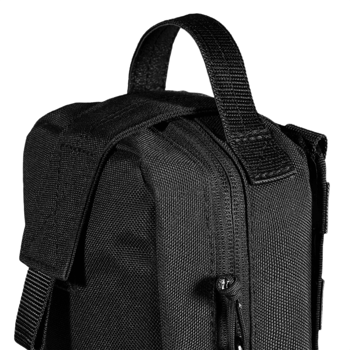 M-Tac Medical Pouch Rip Off modulaarisella muotoilulla, kiinnitetty MOLLE Velcroon, musta käyttäjäystävällinen ensiapulaukku.