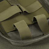 Lähikuva M-Tac Medical Pouch Rip Offista joustavilla remmeillä lääkintätarvikkeiden turvalliseen säilytykseen.