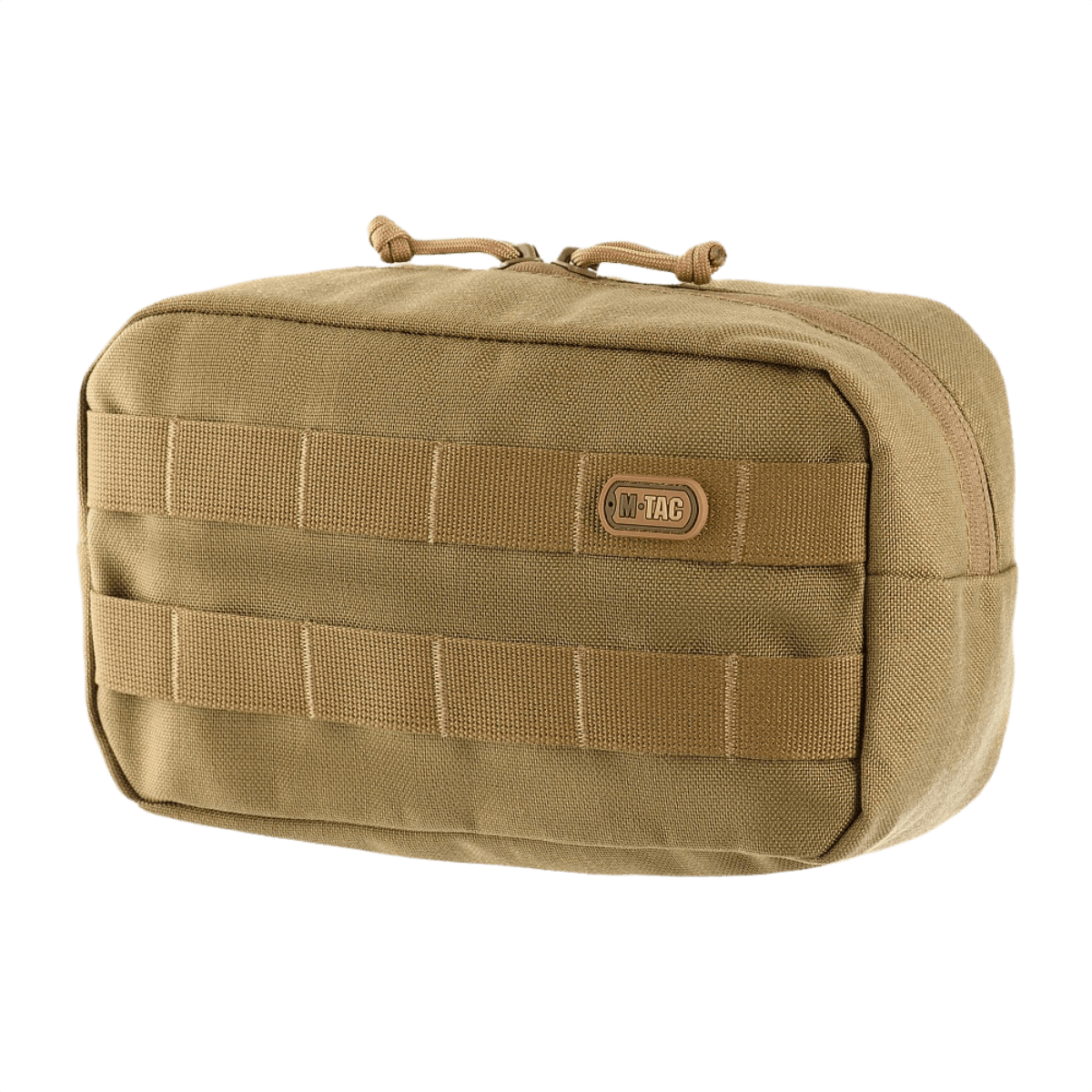 M-Tac vaakasuuntainen Utility-laukku Cordura 1000D:stä MOLLE-kiinnityksellä ja vetoketjuilla, sopii ulkoiluun ja lääkintävarusteille.