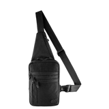 M-Tac Carry Sling Taske Elite Gen.IV, musta, säädettävä olkahihna, universaali Velcro-kotelo ja hillitty muotoilu, galleria, positio 1