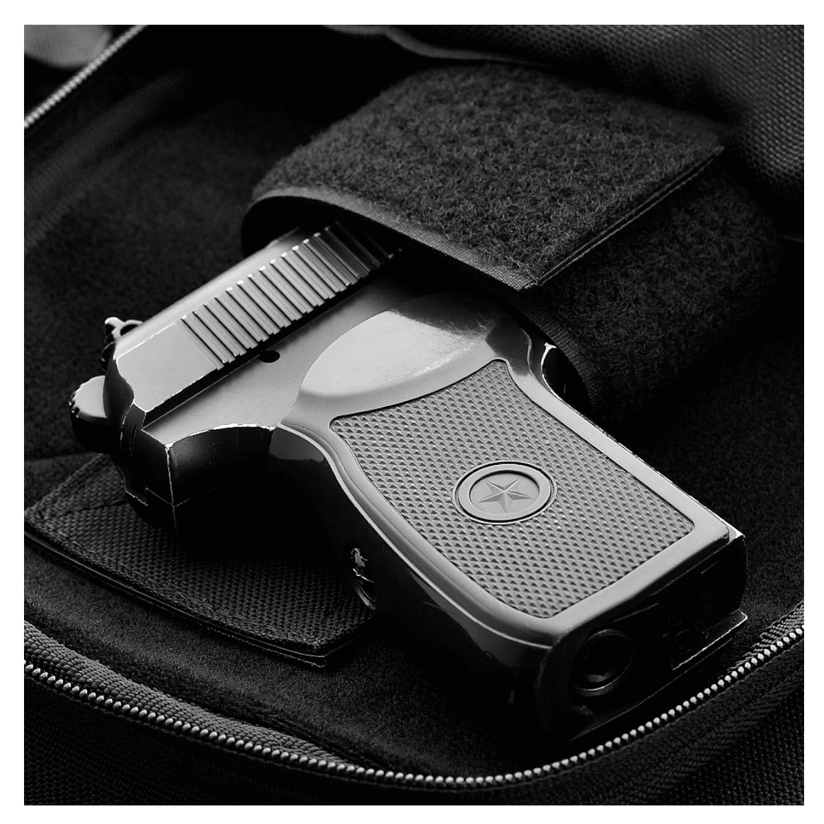 M-Tac Carry Sling Taske Elite Gen.IV, universaali Velcro-kotelo, suunniteltu piilotettuun aseenkantoon, galleria, positio 1, musta materiaali