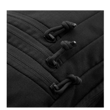 M-Tac Carry Sling Taske Elite Gen.IV, musta nylon, kestävät vetoketjut ja yksityiskohdat, suunniteltu ammattimaiseen kehon suojaamiseen, galleria, positio 1