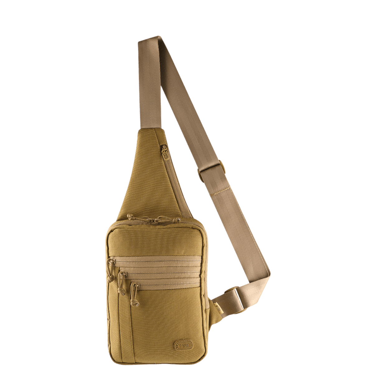 M-Tac Carry Sling Taske Elite Gen.IV, khaki, kestävä materiaali, säädettävä remmi ja universaali Velcro-kotelo, galleria, positio 1