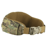M-Tac War Belt ARMOR maastokuviossa, tukeva suljin ja MOLLE-webbing, sopii taktiseen käyttöön ja taisteluvälineistölle.