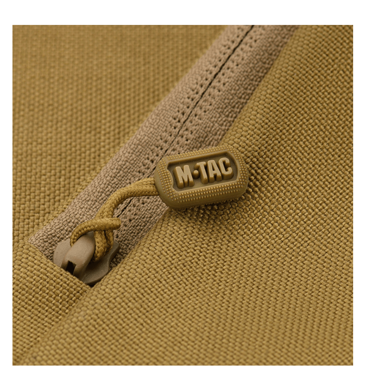 M-Tac Carry Sling Taske Elite Gen.IV med Velcro, khaki nylon, yksityiskohtainen vetoketjuvedin ja kestävä ompelu, galleria, sijainti 1.