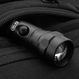 M-Tac Carry Sling Taske Elite Gen.IV, musta nylon, Velcro, fokus vetoketjutaskuun ja M-Tac-logoon, galleria, positio 1