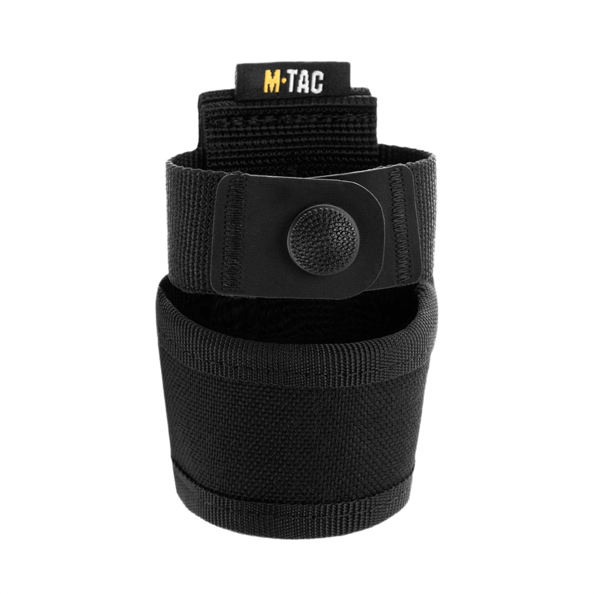 M-Tac Baton Pouch Elite – tukeva musta nylonpidike patukoille, sopii poliisille ja turvallisuushenkilöstölle.