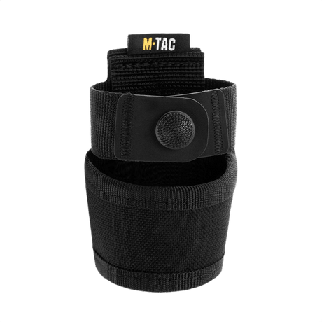 M-Tac Baton Pouch Elite – tukeva musta nylonpidike patukoille, sopii poliisille ja turvallisuushenkilöstölle.