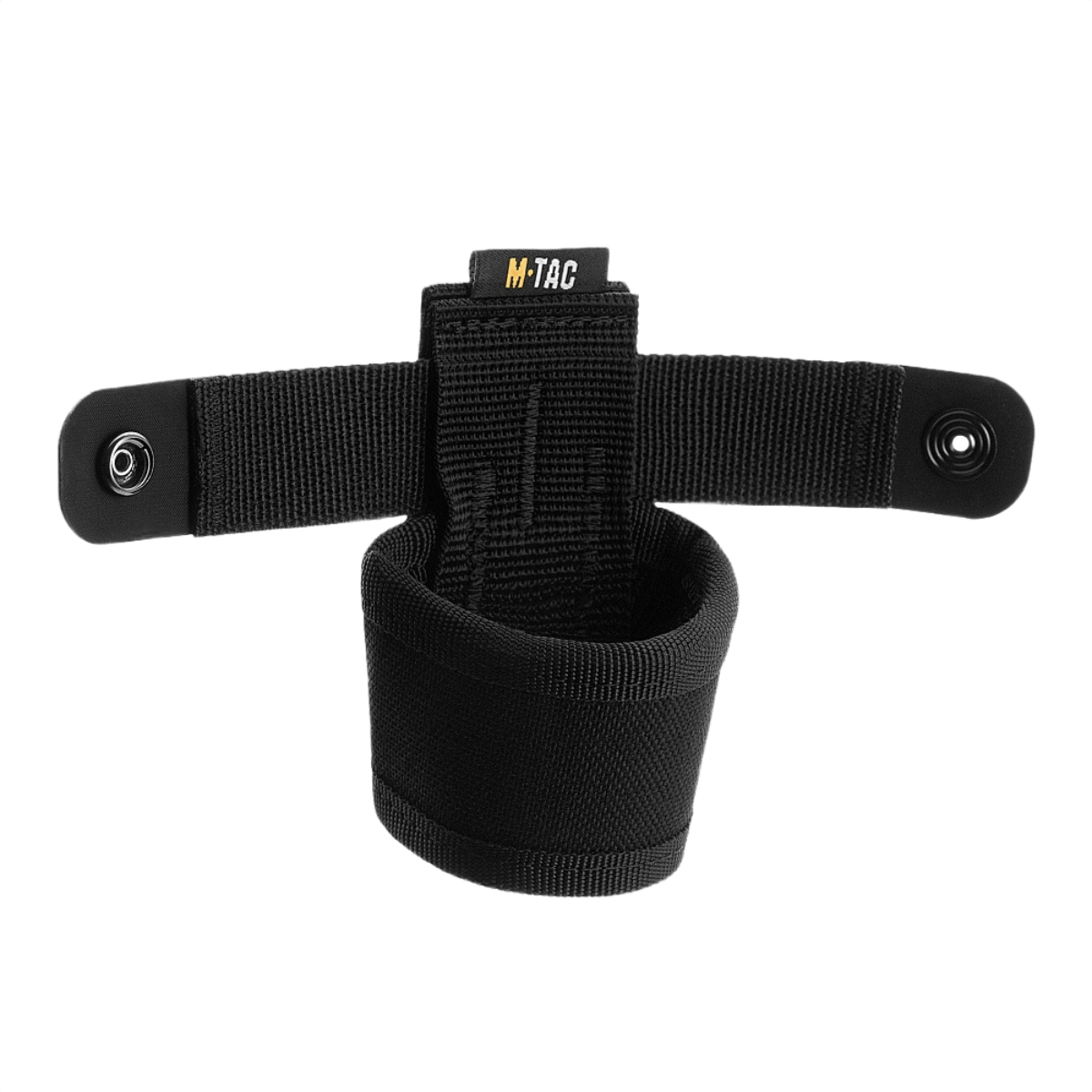 M-Tac Baton Pouch Elite robustista nylonista, suunniteltu patukoille, tarjoaa nopean pääsyn ja turvallisen säilytyksen, sopii poliisille ja turvallisuusalalle.